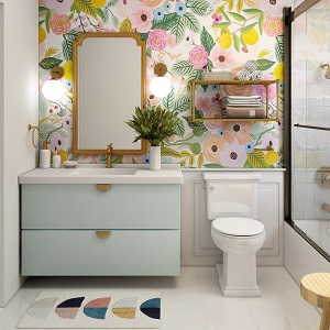 Цветная и яркая ванная комната: как преобразить санузел в Верх-Ирмени - verh-irmen.mebel54.com | фото