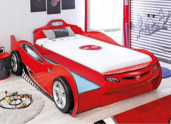 CARBED Кровать-машина Coupe с выдвижной кроватью Red 20.03.1306.00 в Верх-Ирмени - verh-irmen.mebel54.com | фото