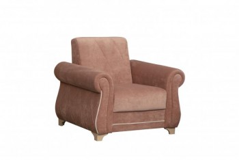 Кресло для отдыха "Порто" (велюр киви корица / микровельвет крем) в Верх-Ирмени - verh-irmen.mebel54.com | фото