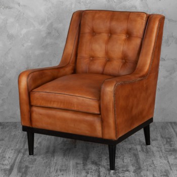 Кресло кожаное Элегант (Бордовый) в Верх-Ирмени - verh-irmen.mebel54.com | фото