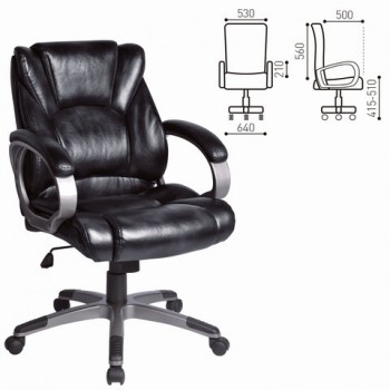 Кресло офисное BRABIX Eldorado EX-504 (черный) в Верх-Ирмени - verh-irmen.mebel54.com | фото