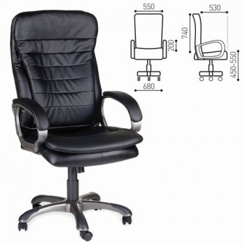 Кресло офисное BRABIX Omega EX-589 (черное) в Верх-Ирмени - verh-irmen.mebel54.com | фото