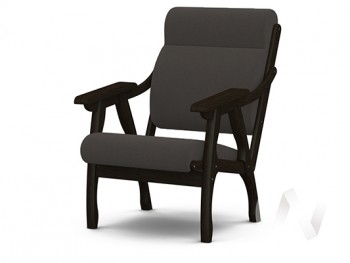 Кресло Вега-10 (венге лак/ULTRA GRAFIT) в Верх-Ирмени - verh-irmen.mebel54.com | фото