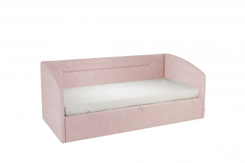 Кровать 0.9 Альба Софа (Нежно-розовый велюр) в Верх-Ирмени - verh-irmen.mebel54.com | фото