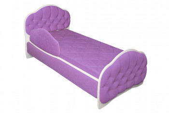 Кровать 160 Гармония 67 Светло-фиолетовый (мягкий бортик) в Верх-Ирмени - verh-irmen.mebel54.com | фото