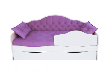 Кровать 180 серии Иллюзия Лайт 1 ящик 32 Фиолетовый (подушки) в Верх-Ирмени - verh-irmen.mebel54.com | фото