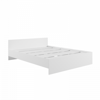 Кровать без ящ. М1400 Мадера Белый в Верх-Ирмени - verh-irmen.mebel54.com | фото