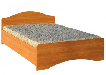 Кровать двойная 1600-1 без матраса (круглые спинки) Вишня Оксфорд в Верх-Ирмени - verh-irmen.mebel54.com | фото