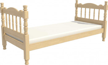 Кровать одинарная Аленка из массива сосны 800*1890 Сосна в Верх-Ирмени - verh-irmen.mebel54.com | фото