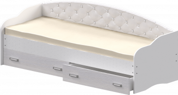Кровать Софа-7 с мягкой спинкой (800х1900) Белый в Верх-Ирмени - verh-irmen.mebel54.com | фото