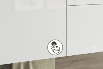 Кухонный гарнитур "Бостон 1.8" белый/белый/красный глянец в Верх-Ирмени - verh-irmen.mebel54.com | фото