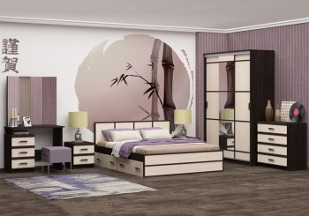 Модульная спальня Сакура в Верх-Ирмени - verh-irmen.mebel54.com | фото