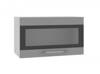 Ройс ГВПГСФ 600 Шкаф верхний горизонтальный (Графит софт/корпус Серый) в Верх-Ирмени - verh-irmen.mebel54.com | фото