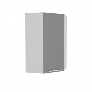 Ройс ВПУ 550 Шкаф верхний угловой высокий (Графит софт/корпус Серый) в Верх-Ирмени - verh-irmen.mebel54.com | фото