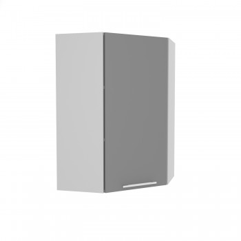 Ройс ВПУ 600 Шкаф верхний угловой высокий (Графит софт/корпус Серый) в Верх-Ирмени - verh-irmen.mebel54.com | фото