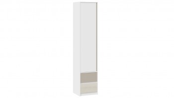 Шкаф для белья комбинированный «Сканди» Дуб Гарден/Белый/Глиняный серый в Верх-Ирмени - verh-irmen.mebel54.com | фото