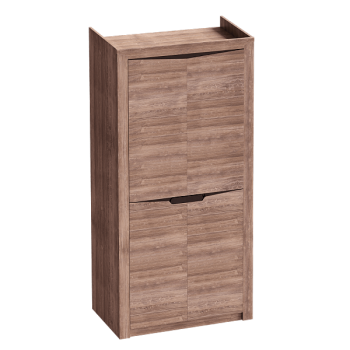 Шкаф двухдверный Соренто Дуб стирлинг/Кофе структурный матовый в Верх-Ирмени - verh-irmen.mebel54.com | фото