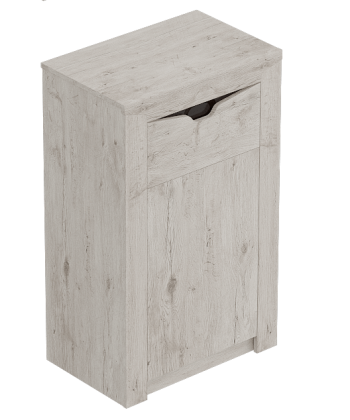 Тумба с дверцей и ящиком Соренто Дуб бонифаций/Кофе структурный матовый в Верх-Ирмени - verh-irmen.mebel54.com | фото