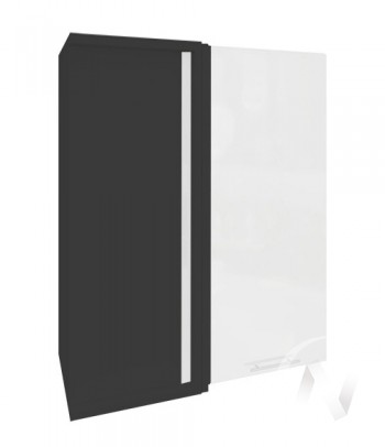 Угловой шкаф Валерия-М ШВУ 699 (Белый металлик/Венге/верхний/высокий) в Верх-Ирмени - verh-irmen.mebel54.com | фото
